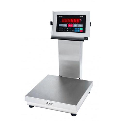 Doran 22005-C14 Legal for Trade Washdown Bench Scale with 10 x 10 Base and 14 inch Column 5 x 0.001 lb