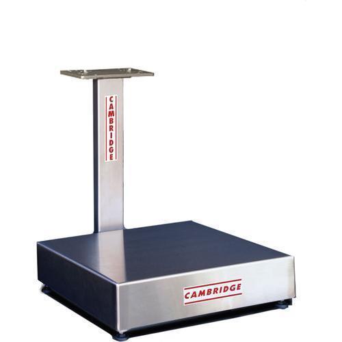 Cambridge SA610-B-1212-200 Low Profile Bench 12 x 12 Stainless Steel Scale with 20 inch Column 200 lb - Base Only