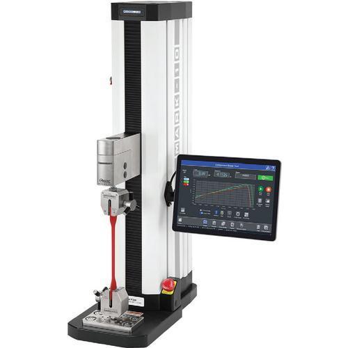 Mark-10 F105-IMT Test frame with IntelliMESUR® pre-loaded tablet control panel, vertical, 100 lbF / 0.5 kN