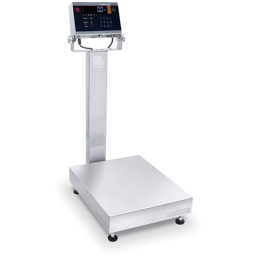 Ohaus i-D61XWE50K1L7 (30575566) Defender 6000 NTEP Extreme Washdown Column Mount Bench Scale - 100 lb x 0.01 lb / 50 kg x 5 g