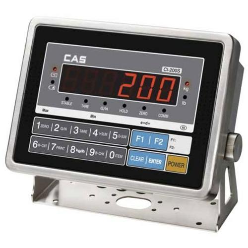 CAS CI-200SC Stainless Steel Indicator with 1 Inch LED Display Legal for Trade 