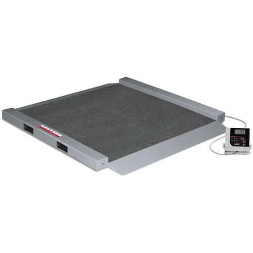 Rice Lake RL-350-6BLE Portable Bariatric Wheelchair Scale Two Ramps and BlueTooth - 1000 lb x 0.2 lb
