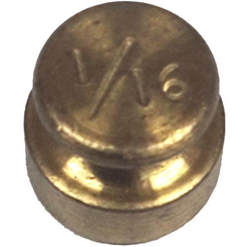 Ohaus 116BRASS Class 5 Brass Calibration Weight - 1/16 oz