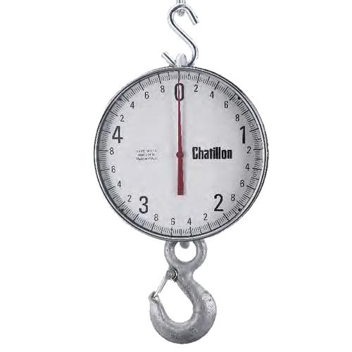 Chatillon WT12-00500-EH Crane Scale, with Eye Hook 500 lb x 2 lb