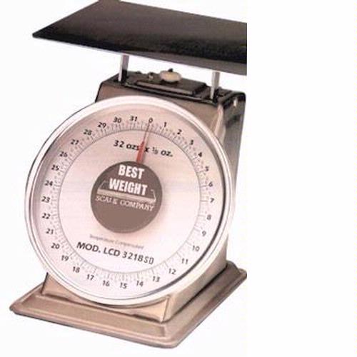 Best Weight B-20-STN Stainless Steel Spring Scale, 20 lb x 1 oz