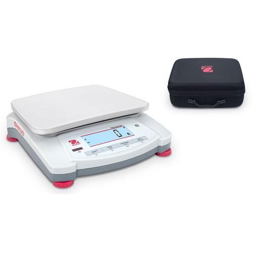 Ohaus NVT6201 Navigator with Touchless Sensors Portable Balance and Carrying Case - 6200 x 0.1 g