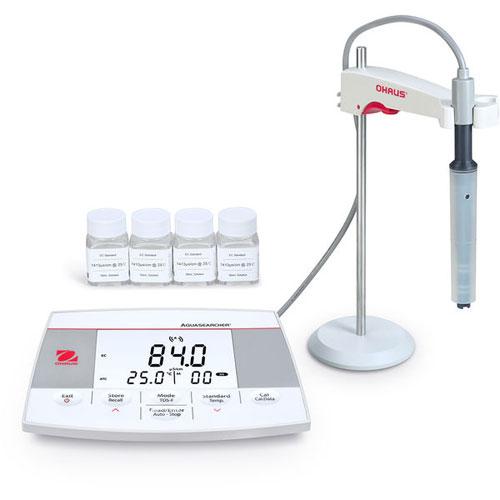 Ohaus AB23EC-F AQUASEARCHER Conductivity / TDS / Salinity Benchtop Meter with STCON3  - 00.0 µS/cm – 199.9 mS/cm
