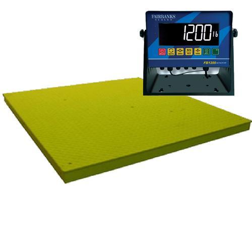 Fairbanks 38400 Yellow Jacket Legal For Trade Floor Scale With FB1200 Indicator  5000 x 1 lb