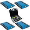 Rice Lake 212106-X4 Set of 4 Load Ranger S-Series 37 in x 24 in Wireless Wheel Weighing Scale 132000 x 10 lb Total and a Remote Indicator