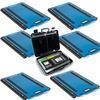 Rice Lake 212105-X6 Set of 6 Load Ranger S-Series 37 in x 24 in Wireless Wheel Weighing Scale 132000 x 10 lb Total and a Remote Indicator