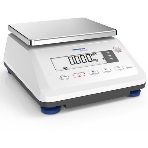 Minebea Puro EF-ST2P15-30d-2D SmallTall Compact Scale with Dual Display  8.58 x 7.08 in  - 15 kg x 0.5 g