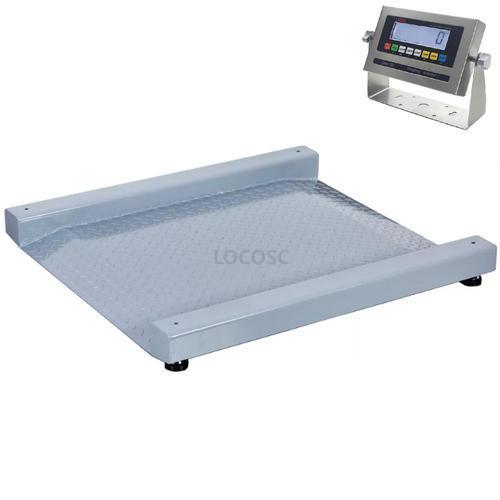 LP Scale LP7622BSS-4848-2500 Legal for Trade Stainless Steel 4 x 4 Ft  LCD Drum Scale 2500 x 0.5 lb