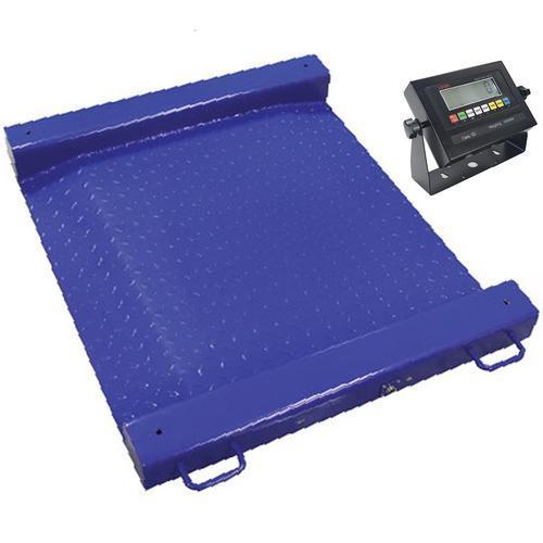 LP Scale LP7622M-2424-5000 Legal for Trade Mild Steel 2.5 x 2.5 Ft  LCD Portable Drum Scale 5000 x 1 lb