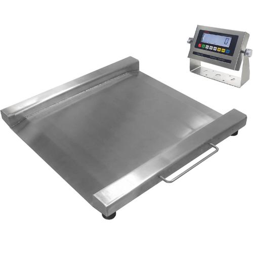 LP Scale LP7622MSS-2424-1000 Legal for Trade Stainless Steel 2.5 x 2.5 Ft  LCD Portable Drum Scale 1000 x 0.2 lb