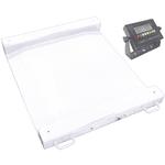 LP Scale LP7622MAL-3030-2500 Legal for Trade Aluminum 2.5 x 2.5 Ft  LCD Portable Drum Scale 2500 x 0.5 lb
