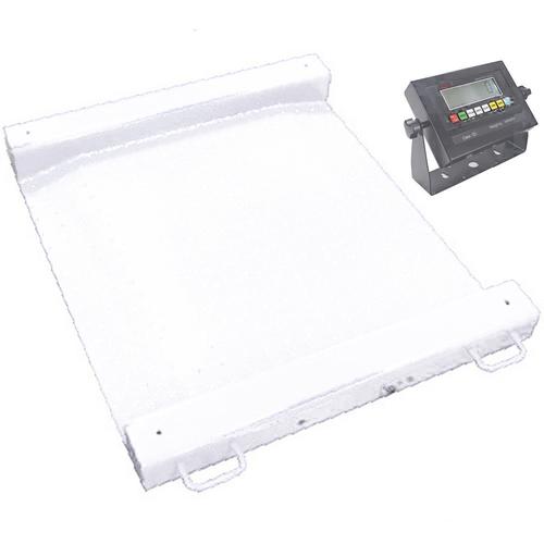 LP Scale LP7622MAL-2828-1000 Legal for Trade Aluminum 3 x 3 Ft  LCD Portable Drum Scale 1000  x 0.2  lb