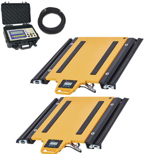 LP Scale LP7661W-Y-1416-5 Wireless Axle Scales with Two 14 x 16 pads and Weighing indicator total 10 LP Scale LP7661W-Y-1416-5 Wireless Axle Scales with Two 14 x 16 pads and Weighing indicator total 10000 x 1 lb