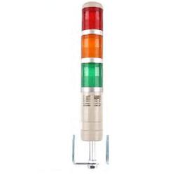 Alarm Stack 7800-SLA3 light 3 Lights, Red, Green, Yellow and Buzzer Alarm. 2 in Dia. 21 in High - Factory Installed