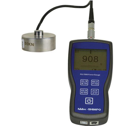 Shimpo FG-7000L-M-10 Digital Force Gauge with Mini Ring Load Cell 2250 x 0.5 lb