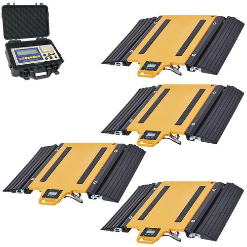 LP Scale LP7660W-Y-1624-20-4 Wireless Axle Scales with Four 16 x 24 pads and Weighing indicator tota LP Scale LP7660W-Y-1624-20-4 Wireless Axle Scales with Four 16 x 24 pads and Weighing indicator total 80000 x 10 lb