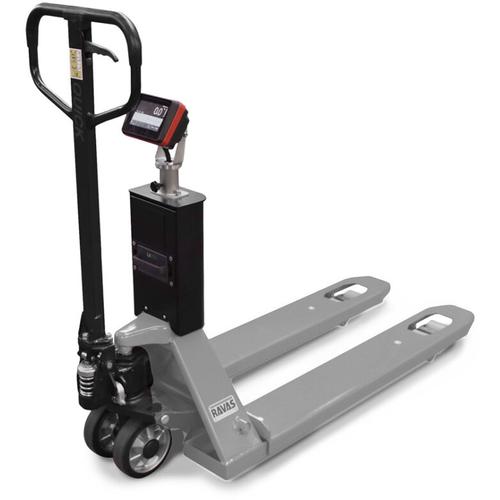 Ravas RAVAS-520SS Pallet Jack Scale Stainless Steel 48 x 27 x 3.25 inch Legal for Trade - 3000 x 1 l Ravas RAVAS-520SS Pallet Jack Scale Stainless Steel 48 x 27 x 3.25 inch Legal for Trade - 3000 x 1 lb and 5000 x 2 lb