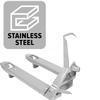 Ravas 256x-Stainless-Frame-22 Stainless Steel Frame 48 x 21.7 x 3.25 inch - Must Order With Scale