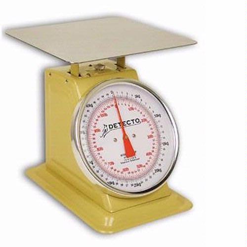 Detecto T-50KP Top Loading Dial Scale, 50 kg x 200 g - 110 lb x 1/4 lb