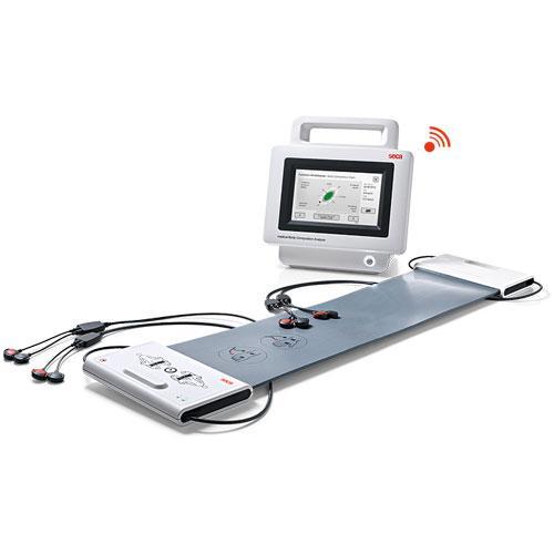 Seca 525 medical Body Composition Analyzer with electrodes for measuring in supine position with seca cloud integration
