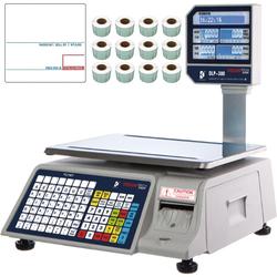 Vision DLP-300-8020 Legal for Trade Price Computing Scale with Column and 1 case of LST-8020 Lables  30 x 0.01 lb and 60 x 0.02 lb