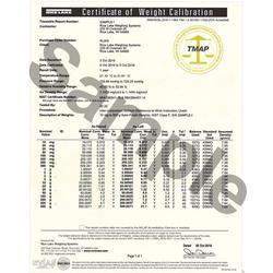 Rice Lake Accredited Certificate for 184464