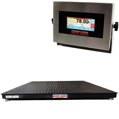 Pennsylvania Scale KEYSTONE-78-1K  4 x 4  ft 6600 Floor Scales Legal for Trade with 7800 Indicator 1000 x 0.2 lb