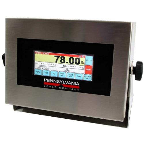 Pennsylvania Scale 7800MAX Series IP69K Washdown Touchscreen Weighing & Counting Indicator