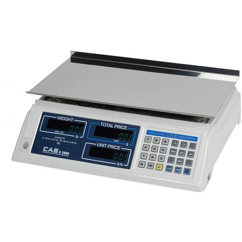 CAS S-2000-30KG-CA Legal for Trade Canada Price Computing Scale,0-15 x 0.005 kg / 15-30 x 0.01 kg