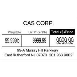 CAS LST-8000B-002 Case of 12 Rolls of  Labels for CAS DT2X-01 Printer CAS LST-8000B-002 Case of 12 Rolls of  Labels for CAS DT2X-01 Printer