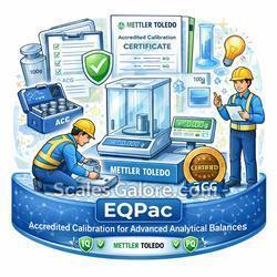 Mettler Toledo B99504110110 on-site installation EQPac Balance with Accredited ACC for Micro and Micro-Analytical XPR and XPR-E Balances