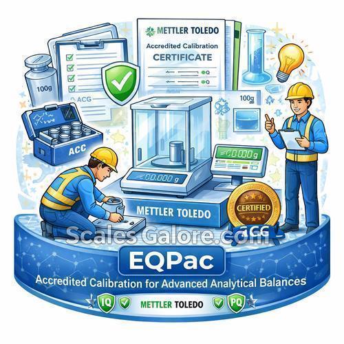 Mettler Toledo B99504130125 on-site installation EQPac Balance with Accredited ACC for Excellence XSR Analytical Balances