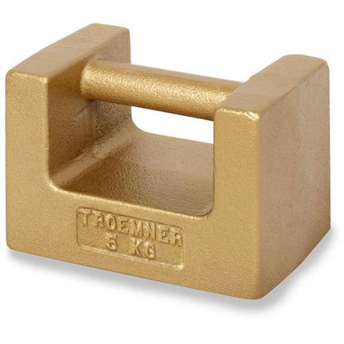 Troemner 83040486 ASTM Class 7 Grip Handle Cast Iron Calibration Weight With No Certificate 5kg