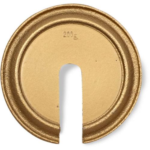 Troemner 83040468 ASTM Class 6 Slotted Cast Iron Calibration Weight With Accredited Certificate 200g