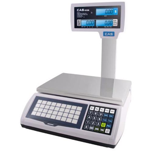 CAS JR-S2000POLE60 Legal for Trade Price Computing Scale with Column 30 x 0.01 lb and 60 x 0.02 lb