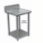 Detecto ST-2424PZ Stainless Steel Prep Table, 24 x 25.5 in, Recessed