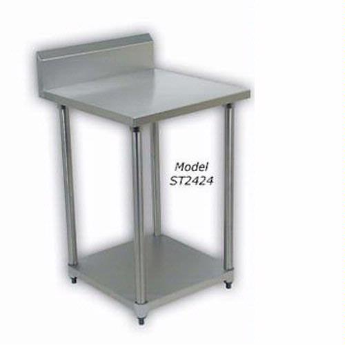 Detecto ST-2424PZ Stainless Steel Prep Table, 24 x 25.5 in, Recessed