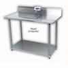 Detecto ST-4824PZ Stainless Steel Prep Table, 25.5 x 48 in, Recessed
