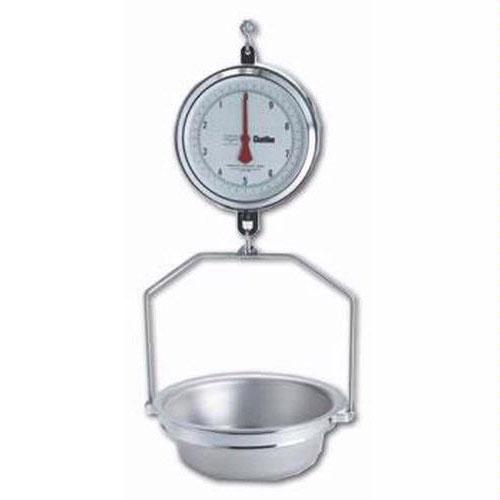 Chatillon 4230DD-T-AS Mechanical Hanging 9 inch Scale with AS Pan, Double Dial, 30 lb x 1/2 oz