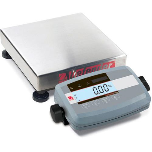 Ohaus D51P10QR5 Defender 5000 Low Profile Legal for Trade Scales Square, 25lb X 0.002lb