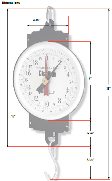 20 pound spring dial rabbit scale