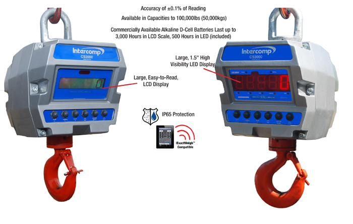 Intercomp cs750 Crane Scale with remote