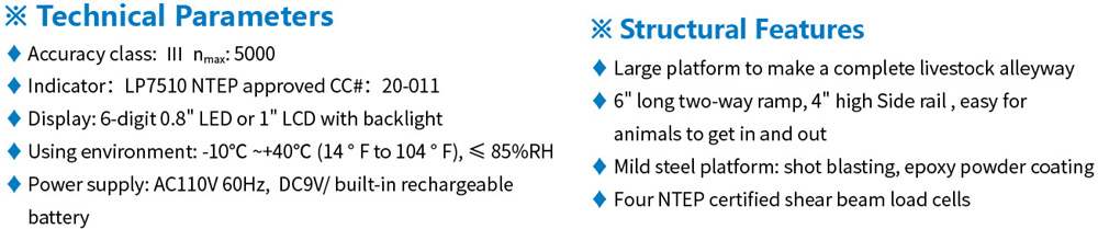 LP-Scale LP7628A Legal for Trade Cattle Scales