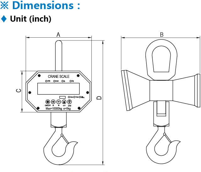 LP-Scale LP7650 Heavy Duty Crane Scales