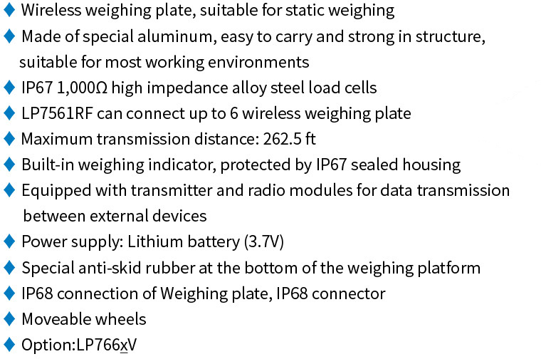 LP-Scale LP766XW Wireless Axle Scales