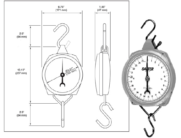 Salter Brecknell 235 Mechanical Hanging Scales